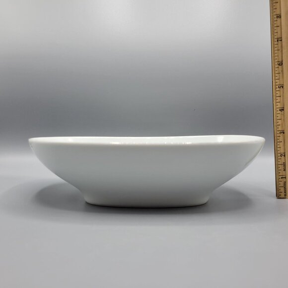Vtg Noritake Oriental 6341 Oval Serving Bowl White Bamboo Design Japan Porcelain - Picture 7 of 9